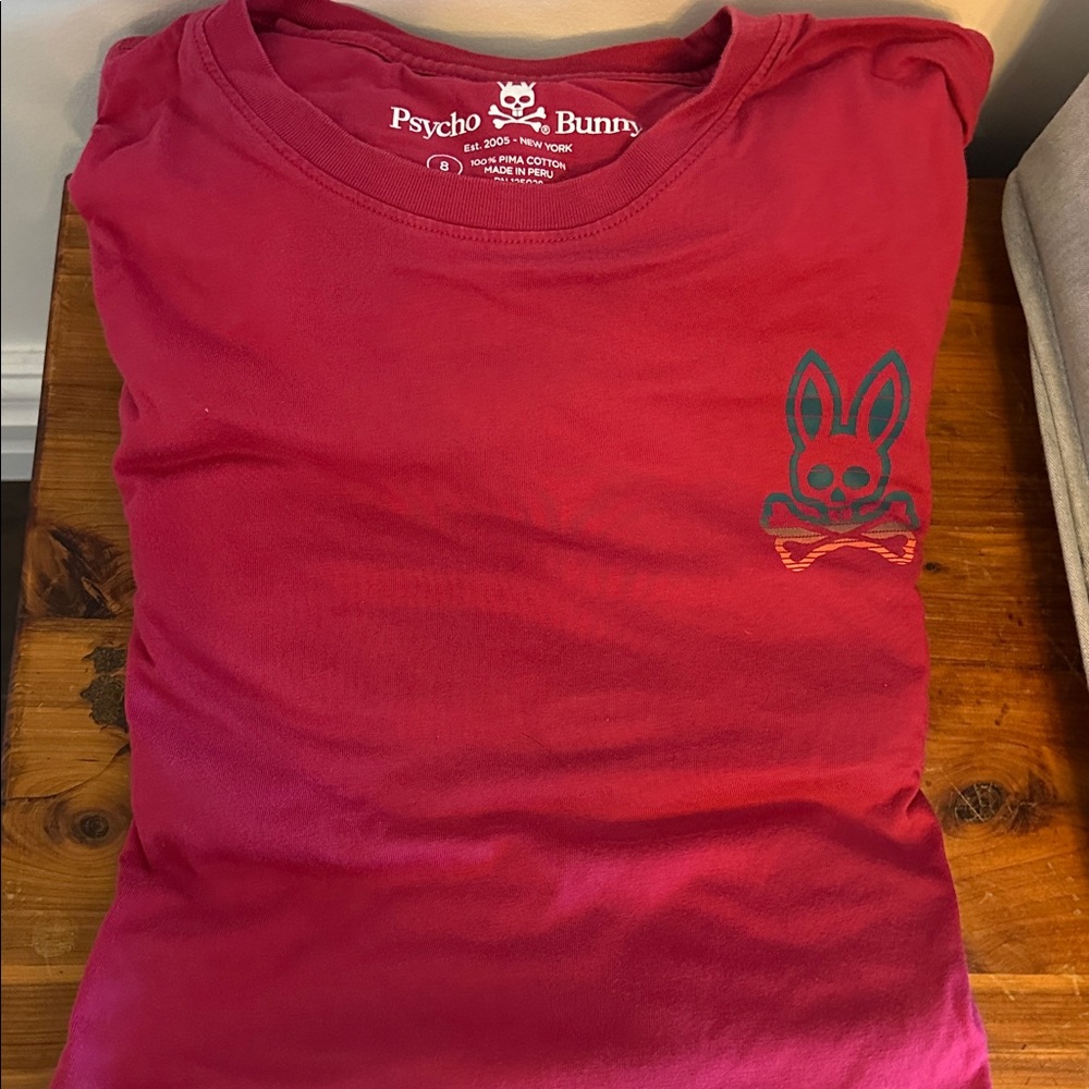 Psycho Bunny Crimson Tee with Logo